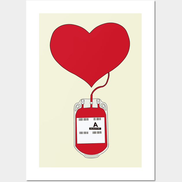 Donating blood is an act of love Wall Art by DiegoCarvalho